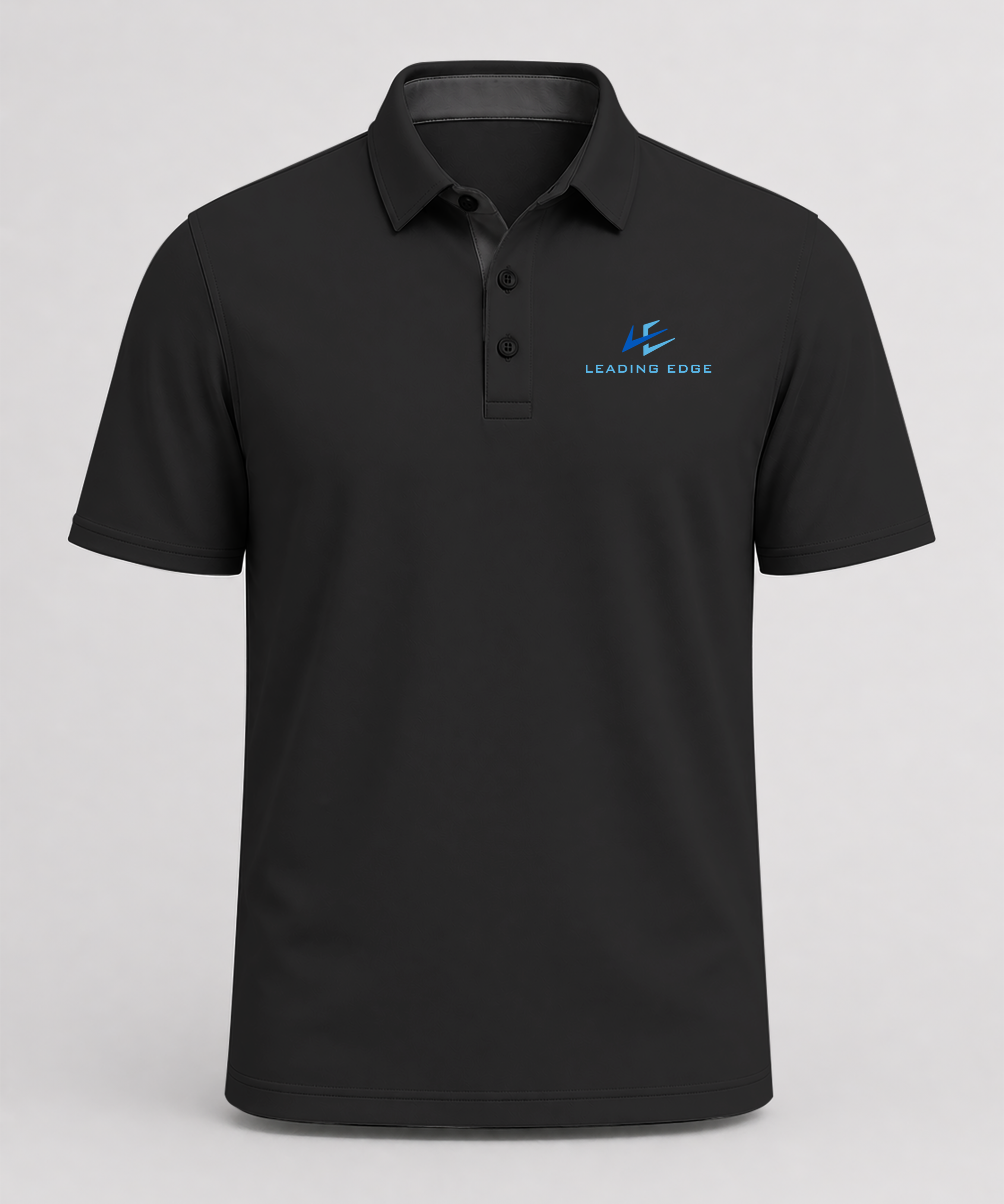 Leading Edge example_store - Black Polo - Left Chest