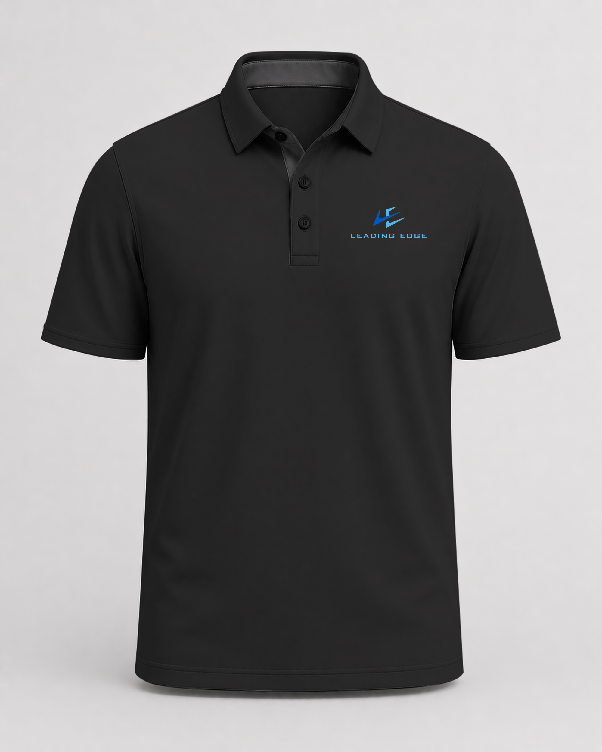 Leading Edge example_store - Black Polo - Left Chest