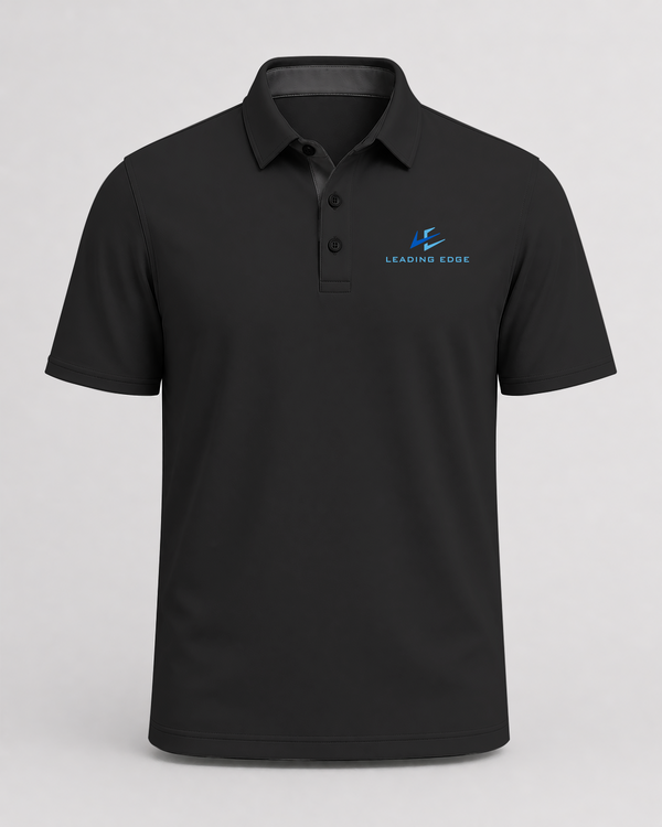 Leading Edge example_store - Black Polo - Left Chest