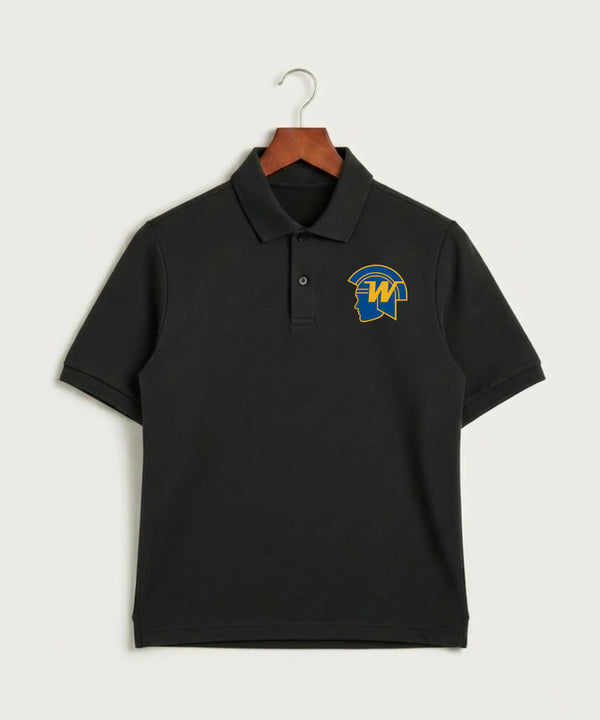Wayzata High School Football (Boys) - Black Polo - Left Chest