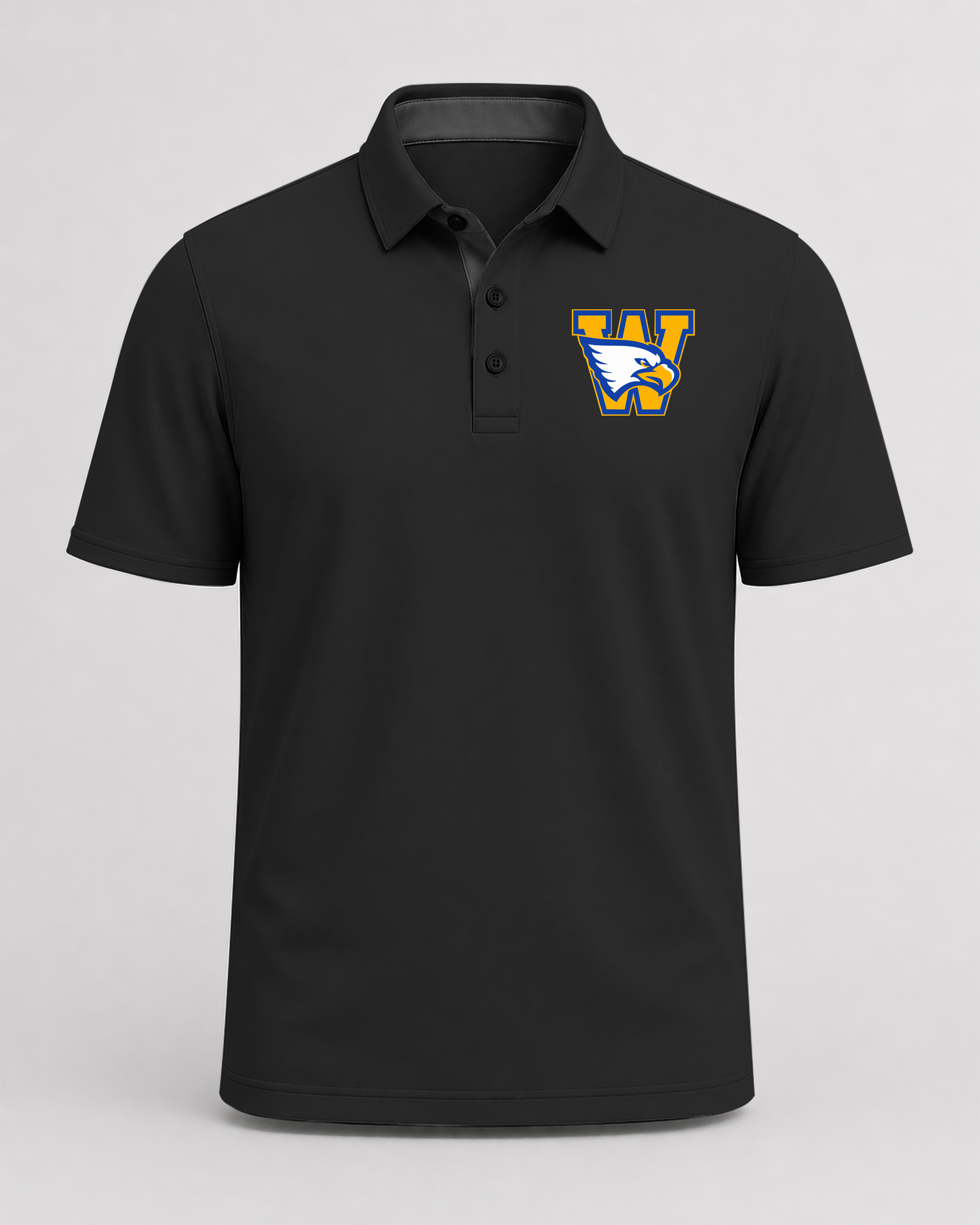 Windom Football - Black Polo - Left Chest