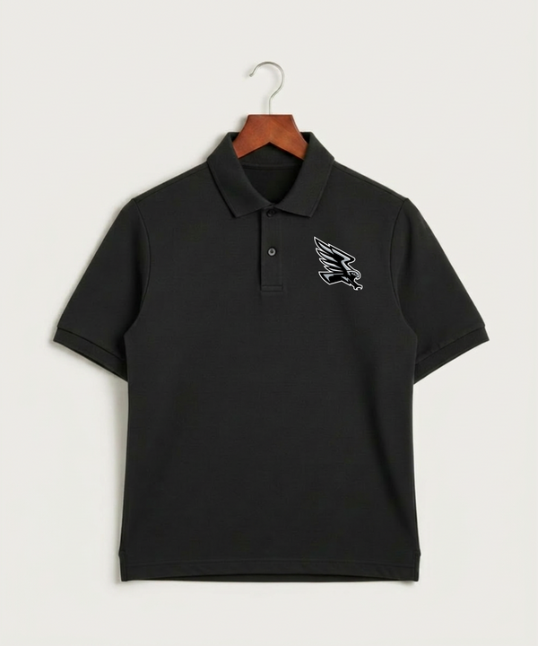 Red Rock Central High School Football (Boys) - Black Polo - Left Chest