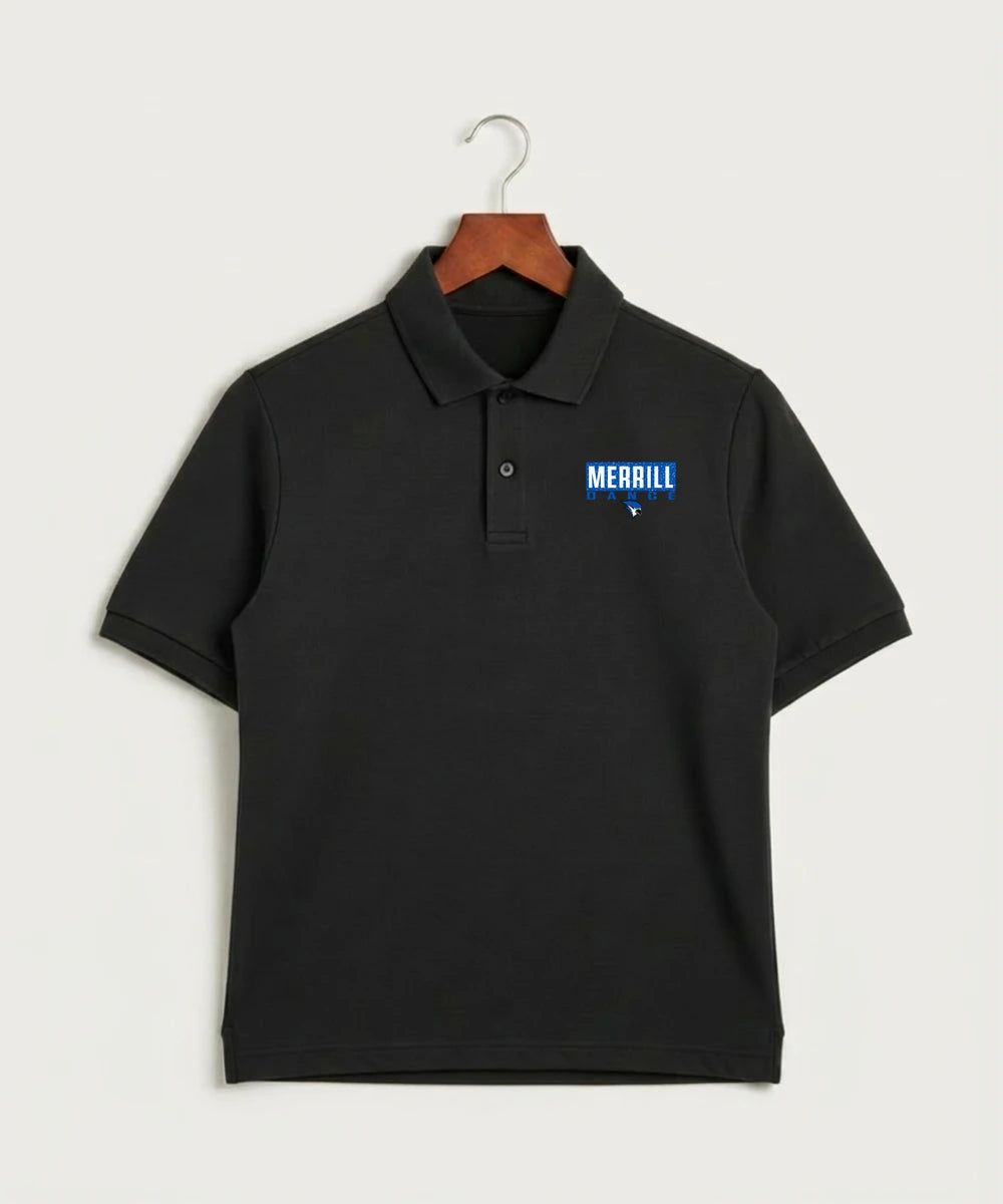 Merrill Dance and Cheer - Black Polo - Left Chest