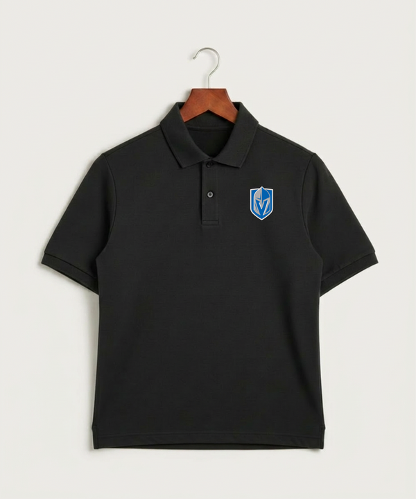 Lake Crystal-Welcome-Memorial High School Football (Boys) - Black Polo - Left Chest