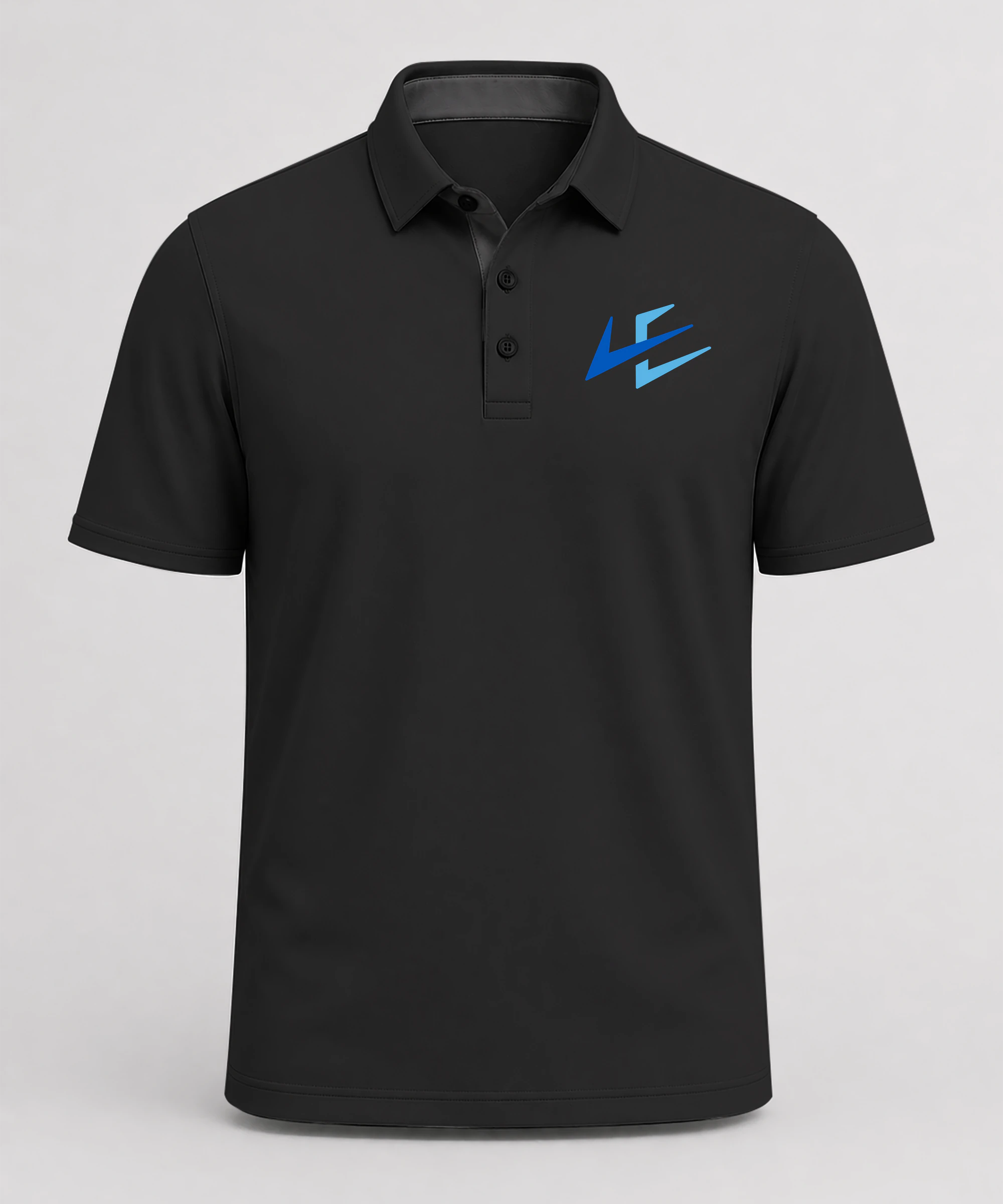 Leading Edge example_store - Black Polo - Left Chest
