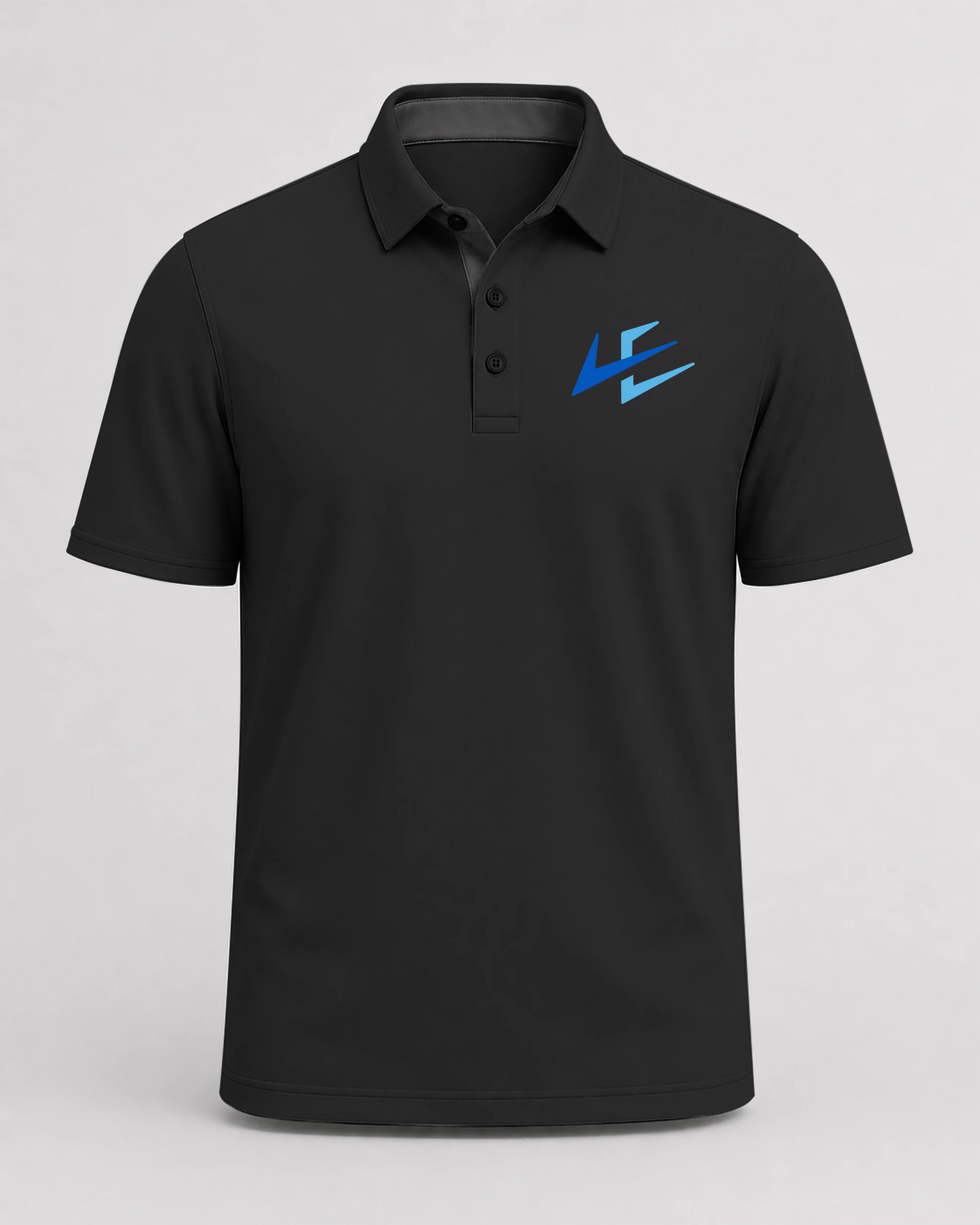 Leading Edge example_store - Black Polo - Left Chest