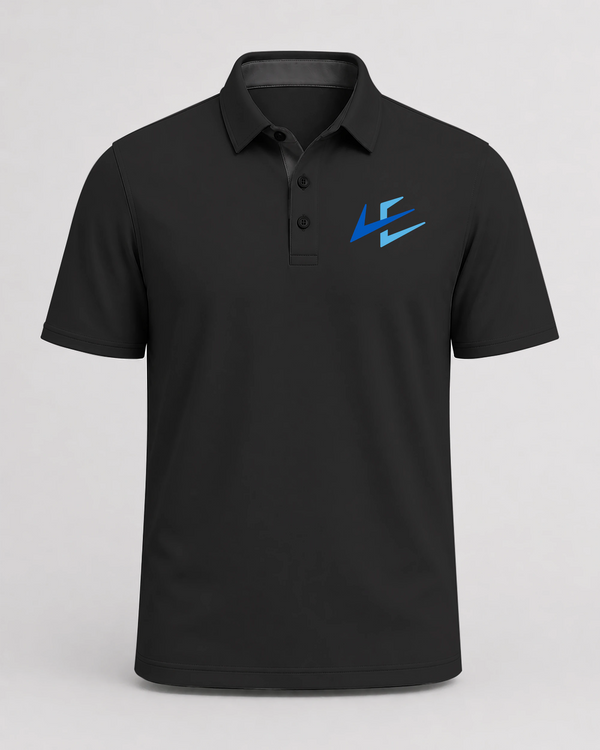 Leading Edge example_store - Black Polo - Left Chest