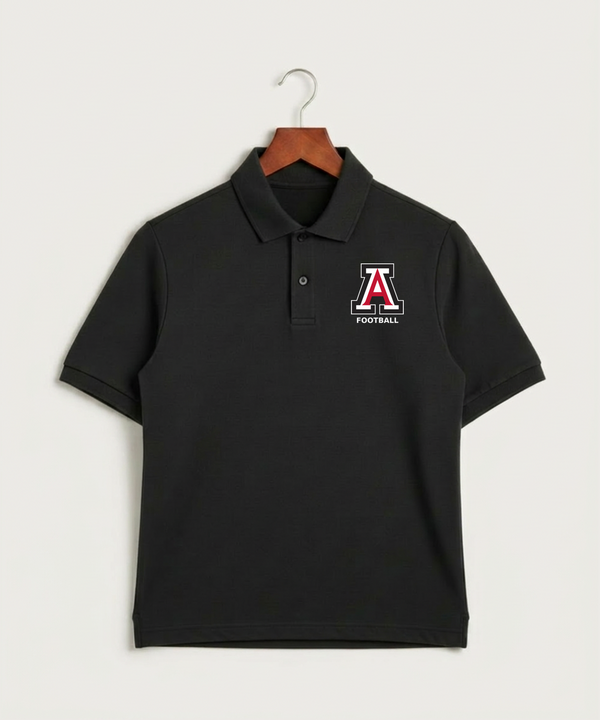 Amboy Football general - Black Polo - Left Chest