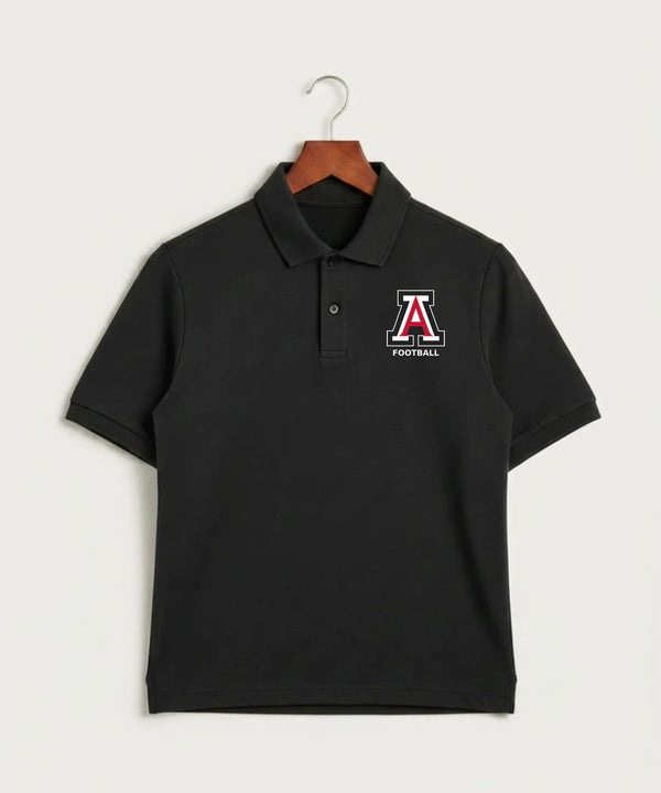 Amboy Football general - Black Polo - Left Chest