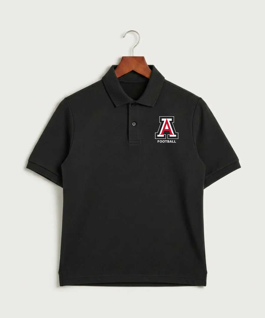 Amboy Football general - Black Polo - Left Chest