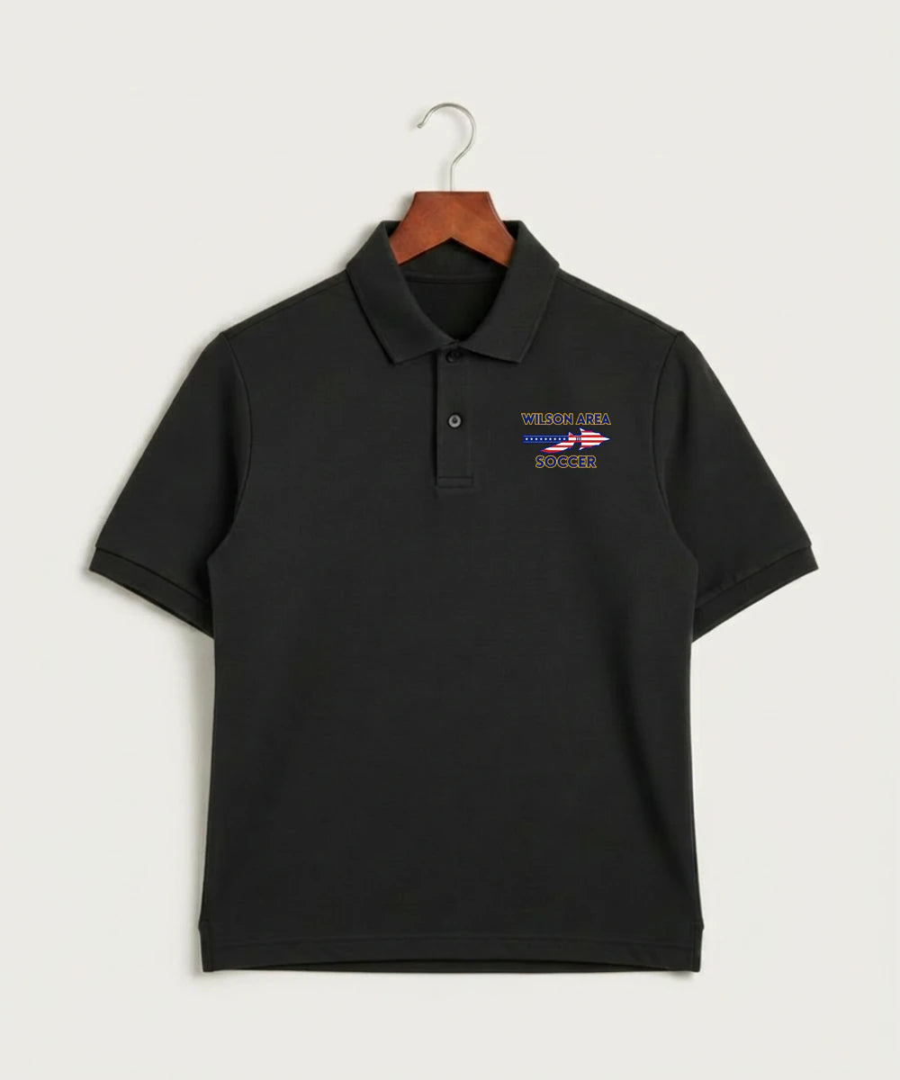 Wilson Area School Soccer Soccer - Black Polo - Left Chest