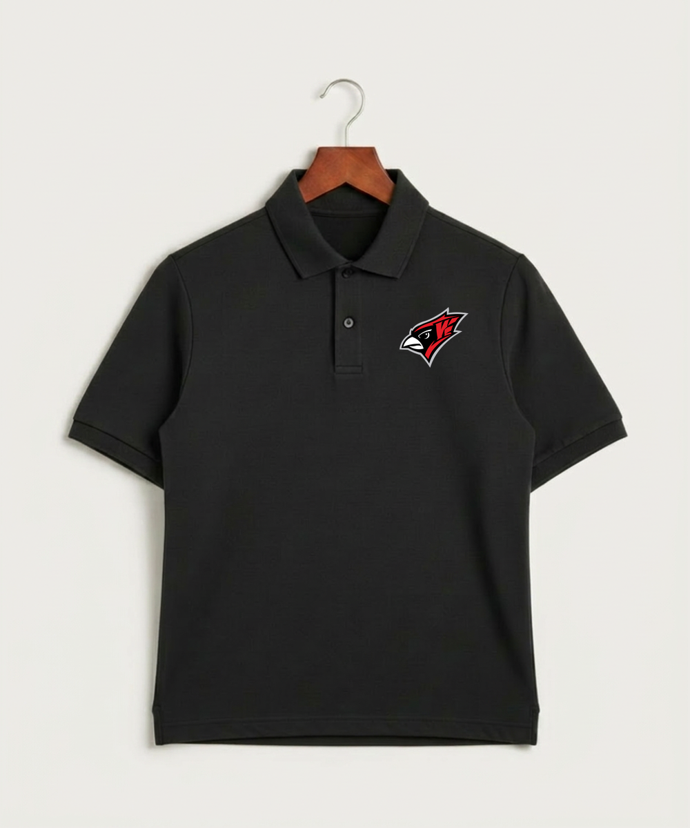 Willmar High School Athletics - Black Polo - Left Chest