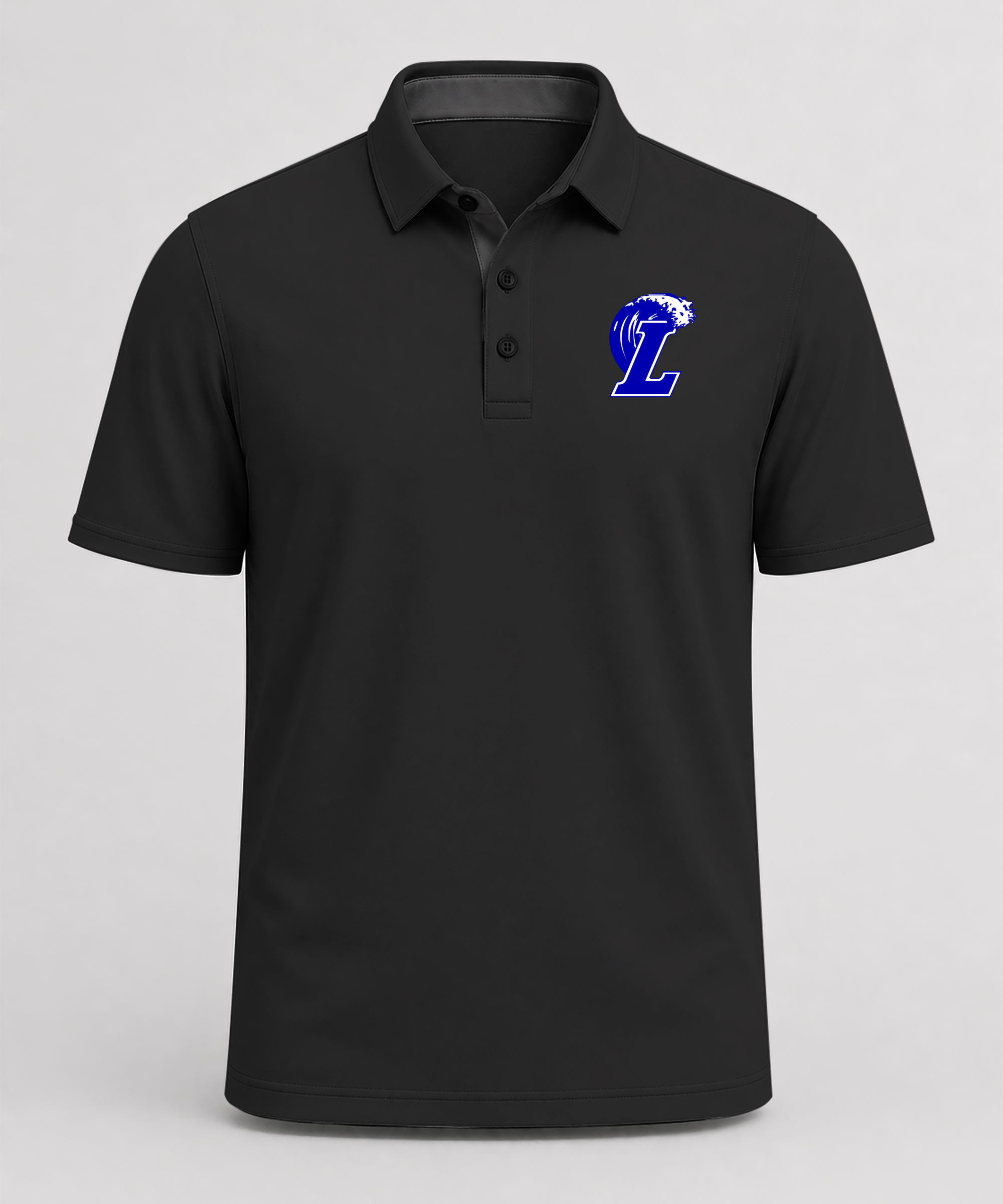 Lakeview Football - Black Polo - Left Chest