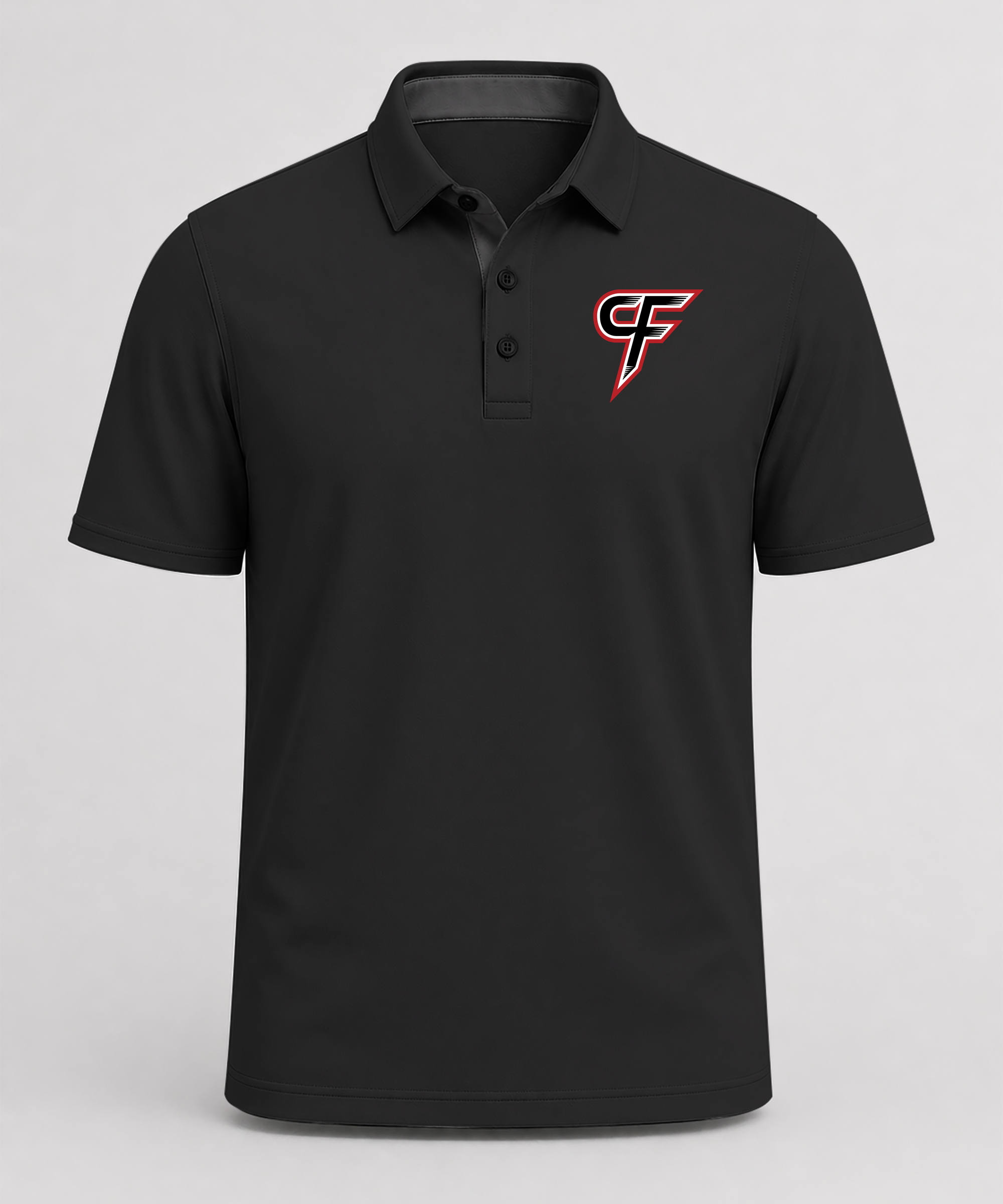 Cannon Falls Volleyball - Black Polo - Left Chest