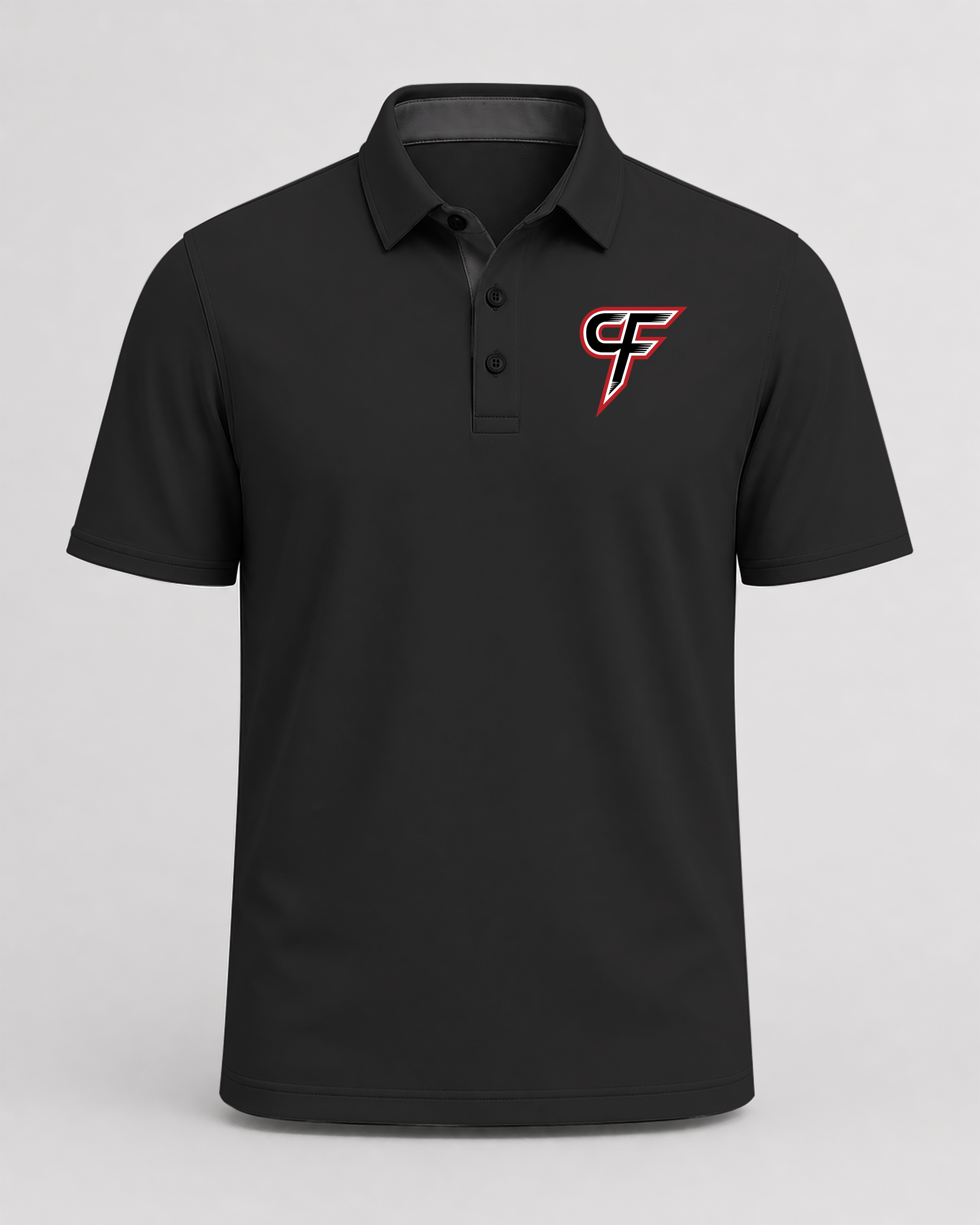 Cannon Falls Volleyball - Black Polo - Left Chest