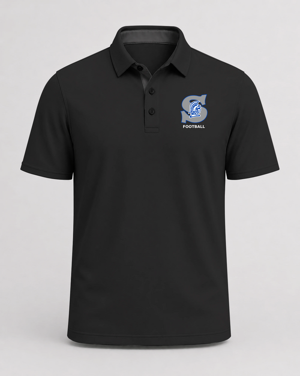 Southwest Football - Black Polo - Left Chest