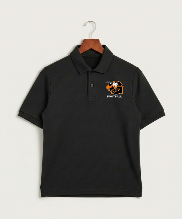 Giltner High School Football - Black Polo - Left Chest