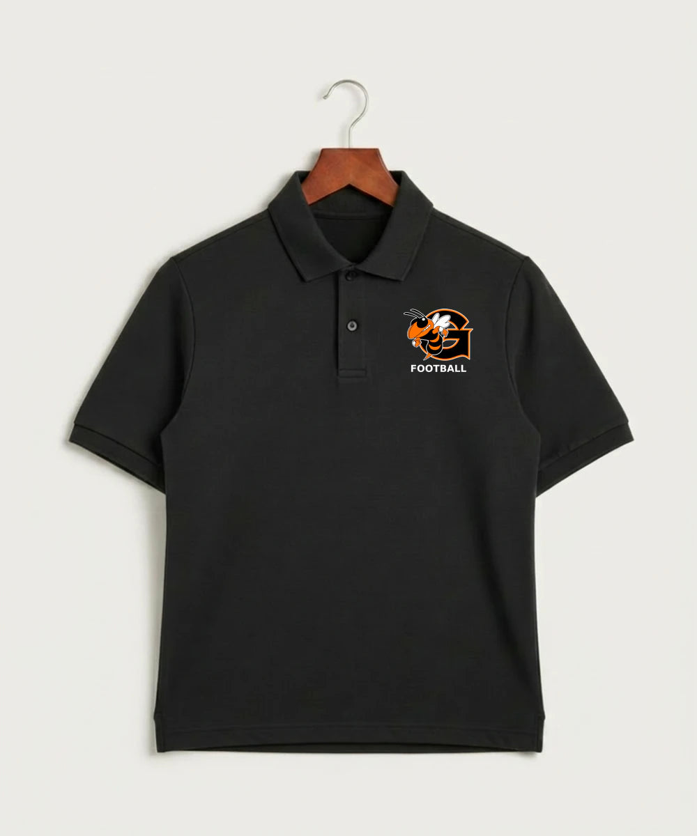 Giltner High School Football - Black Polo - Left Chest