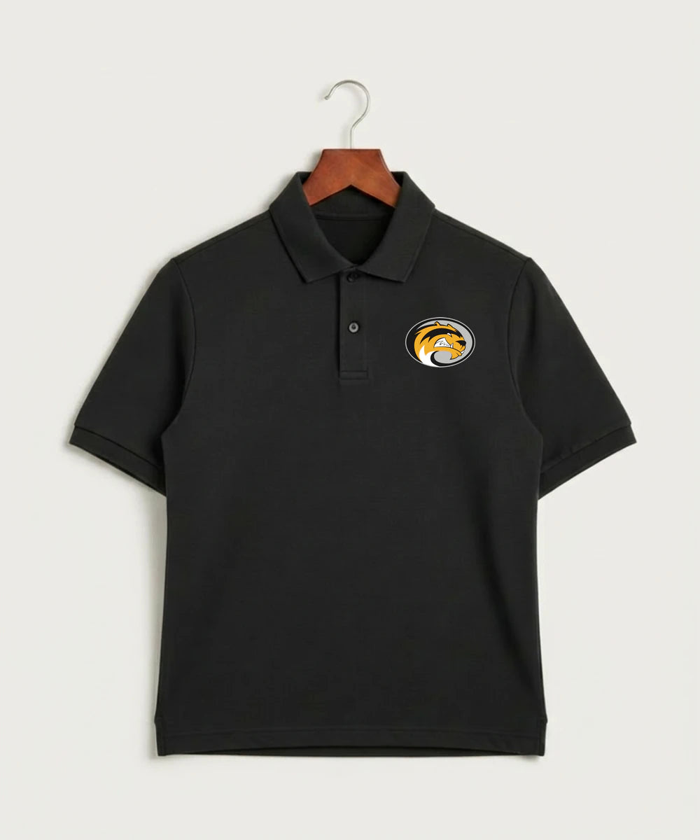 Sibley East High School Football (Boys) - Black Polo - Left Chest