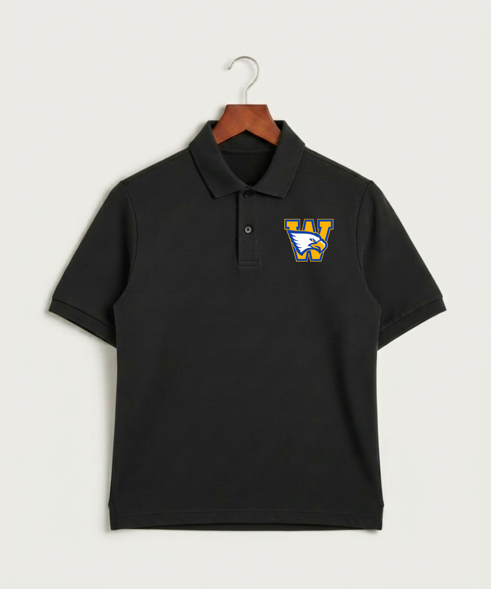Windom Area High School Volleyball (Girls) - Black Polo - Left Chest