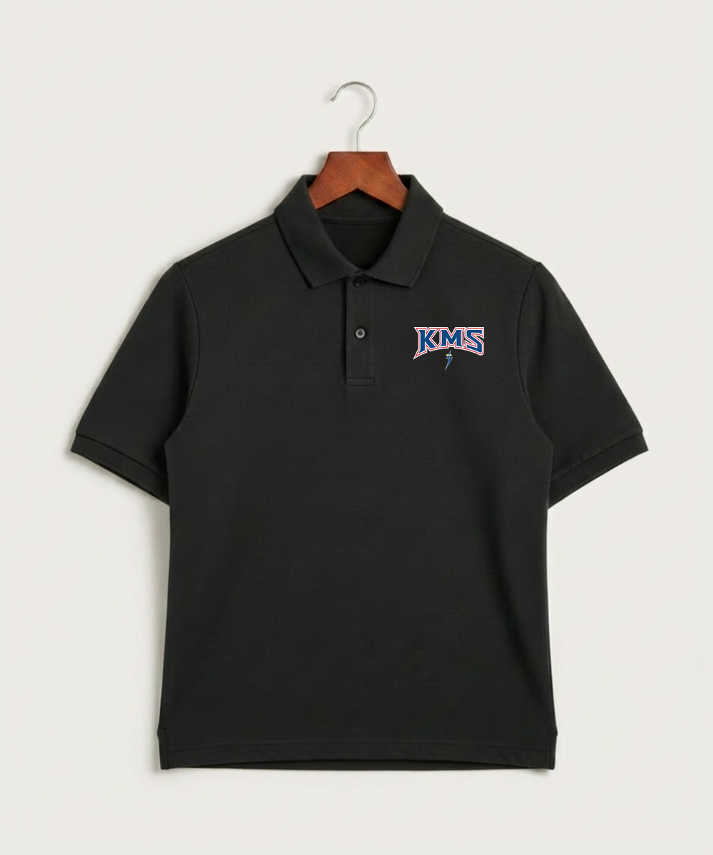 Kerkhoven-Murdock-Sunburg High School Football (Boys) - Black Polo - Left Chest
