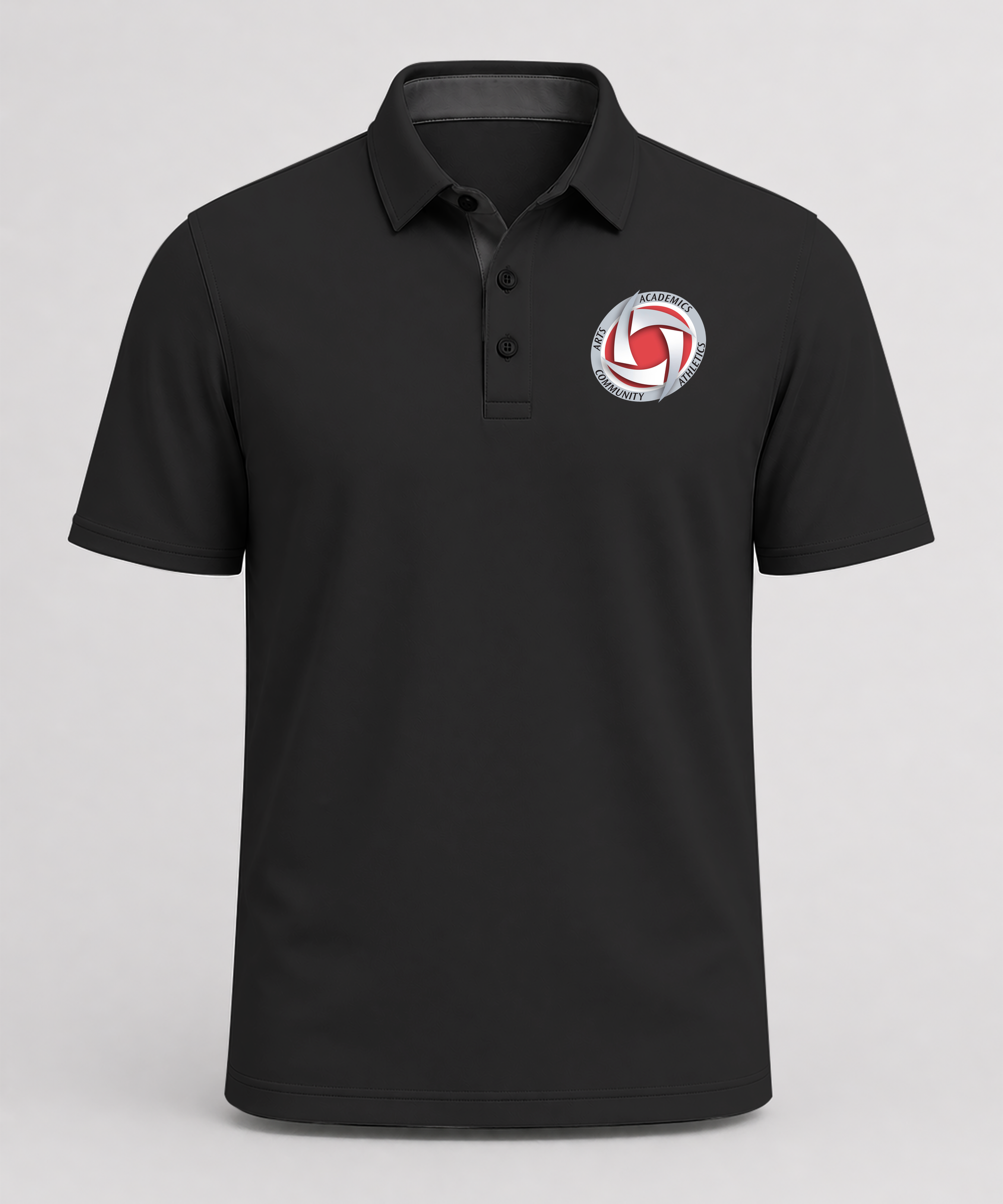 Houston Volleyball - Black Polo - Left Chest