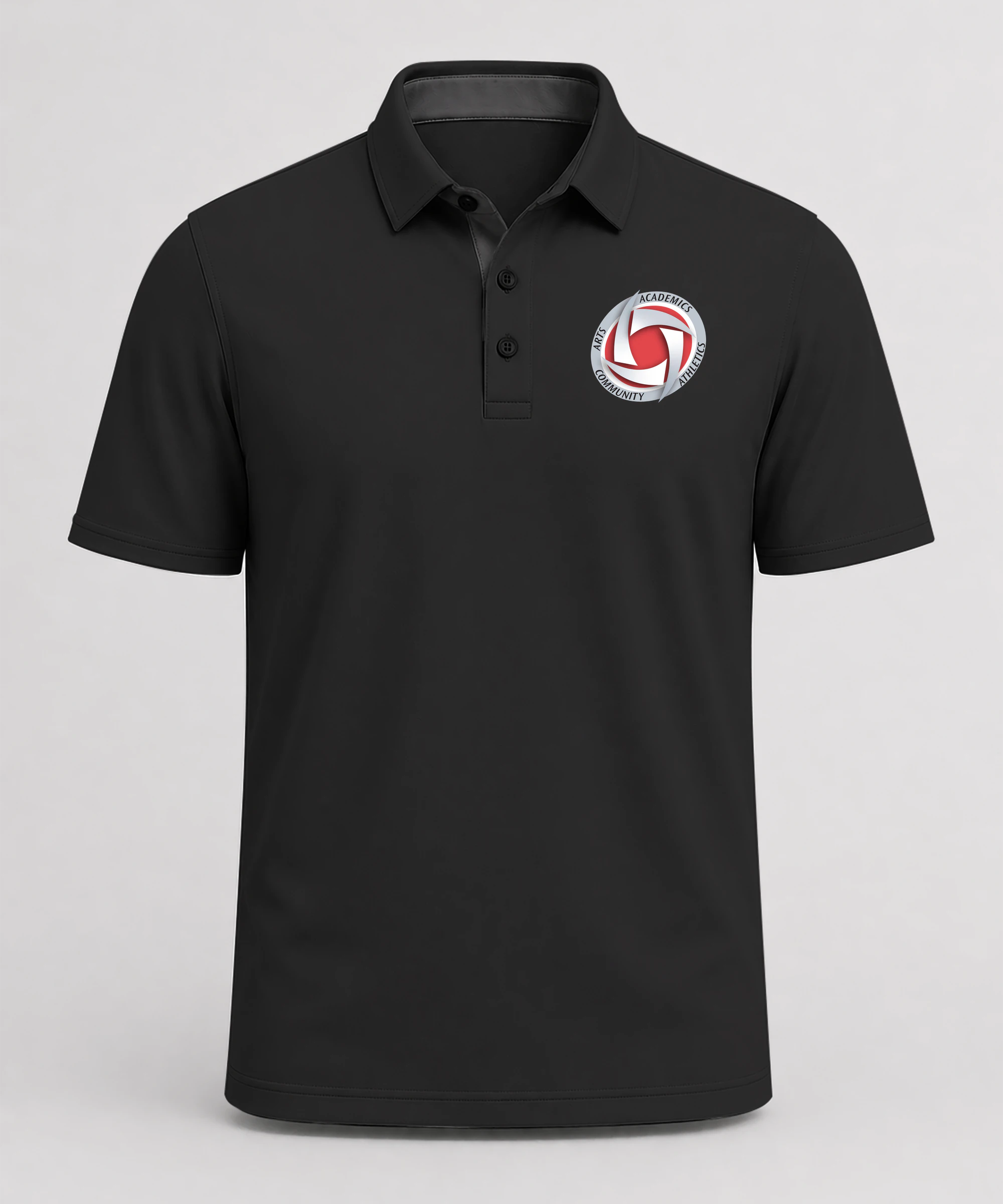 Houston Volleyball - Black Polo - Left Chest
