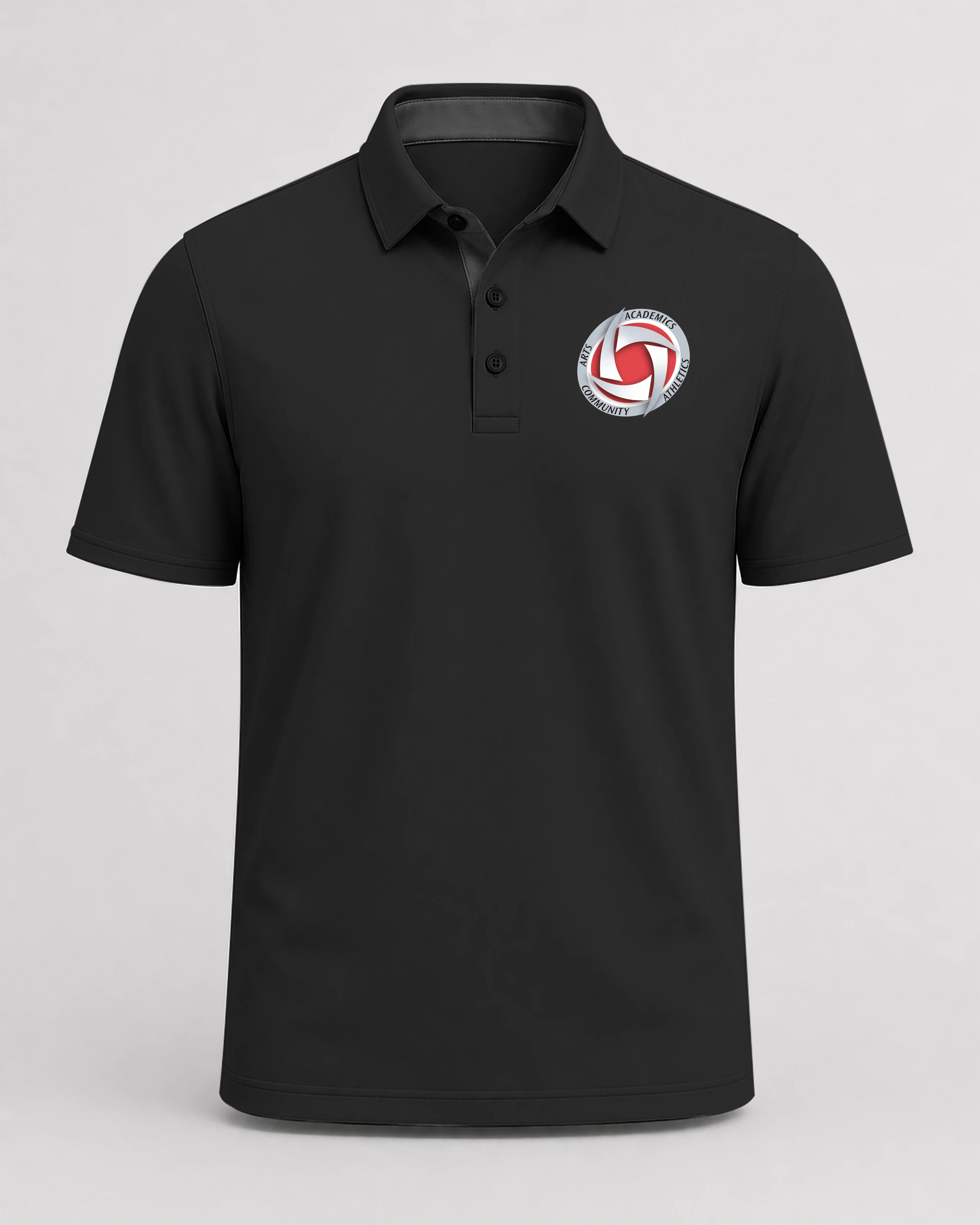 Houston Volleyball - Black Polo - Left Chest