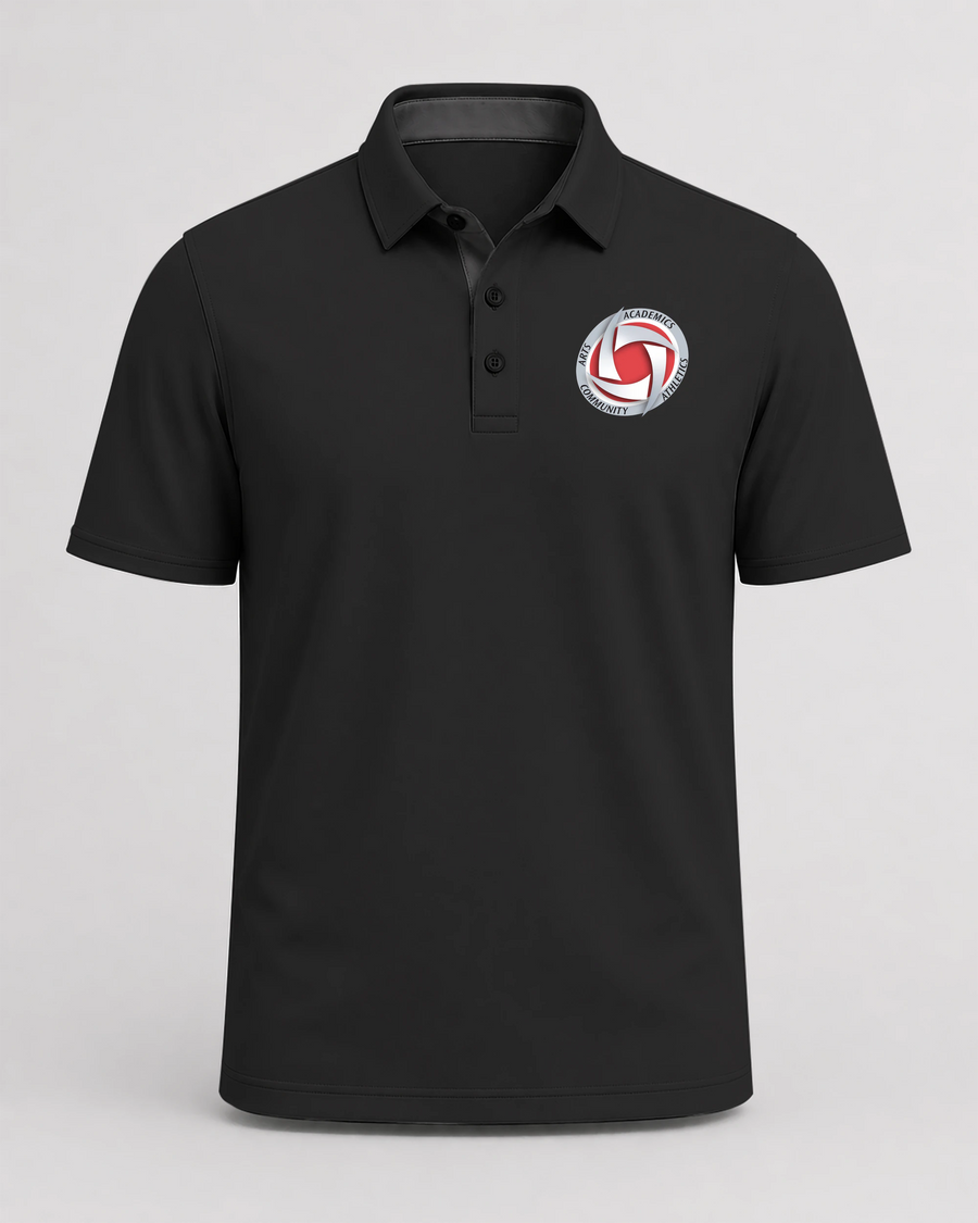 Houston Volleyball - Black Polo - Left Chest