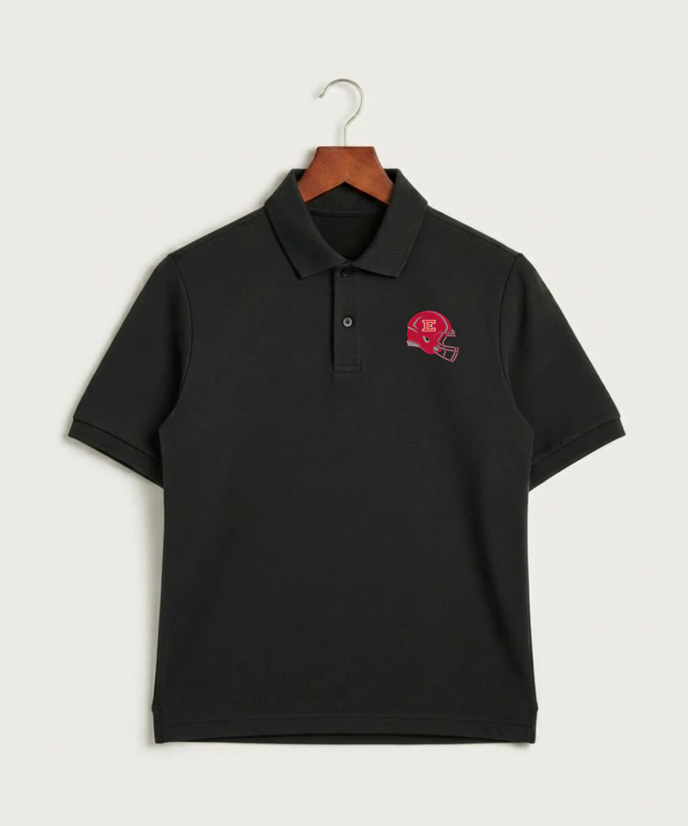 Duluth East High School Football (Boys) - Black Polo - Left Chest