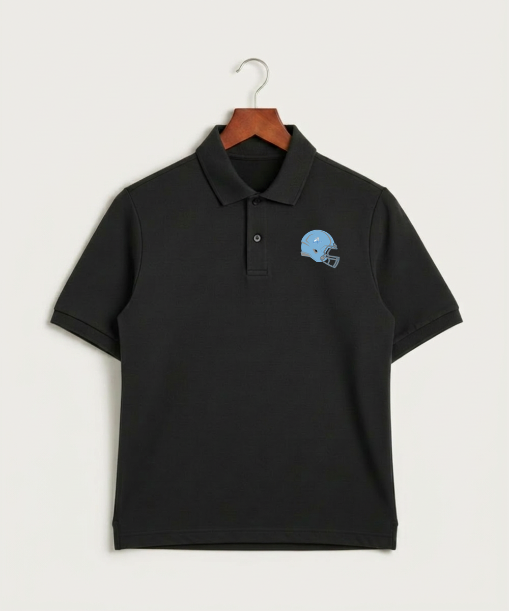 Long Prairie Grey Eagle High School Football (Boys) - Black Polo - Left Chest