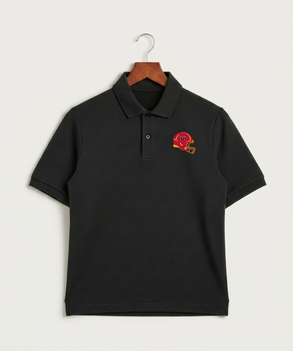Mille Lacs High School Football (Boys) - Black Polo - Left Chest