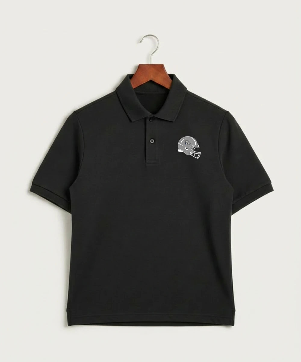 Sargent County High School Football (Boys) - Black Polo - Left Chest