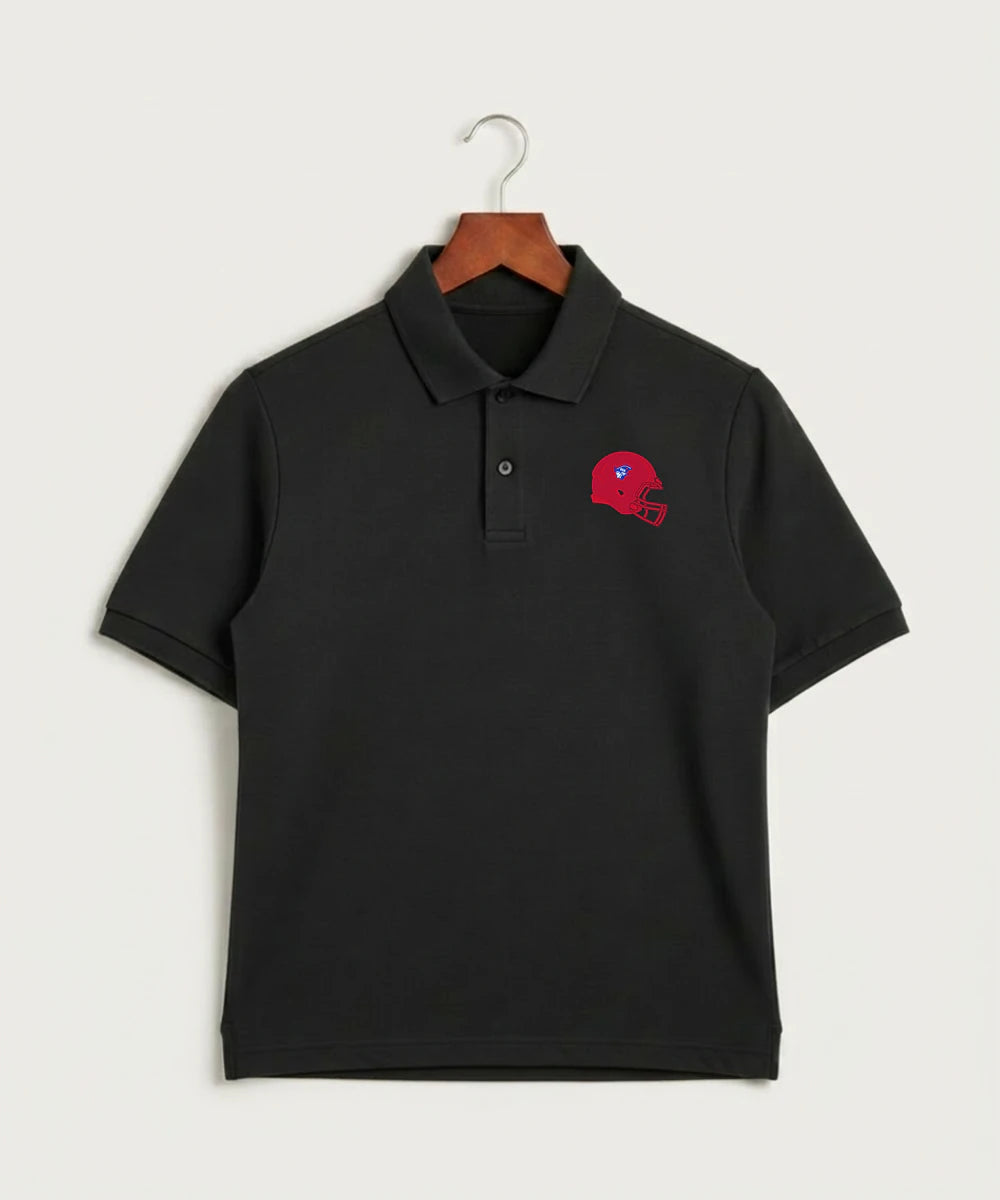 Upsala High School Football (Boys) - Black Polo - Left Chest