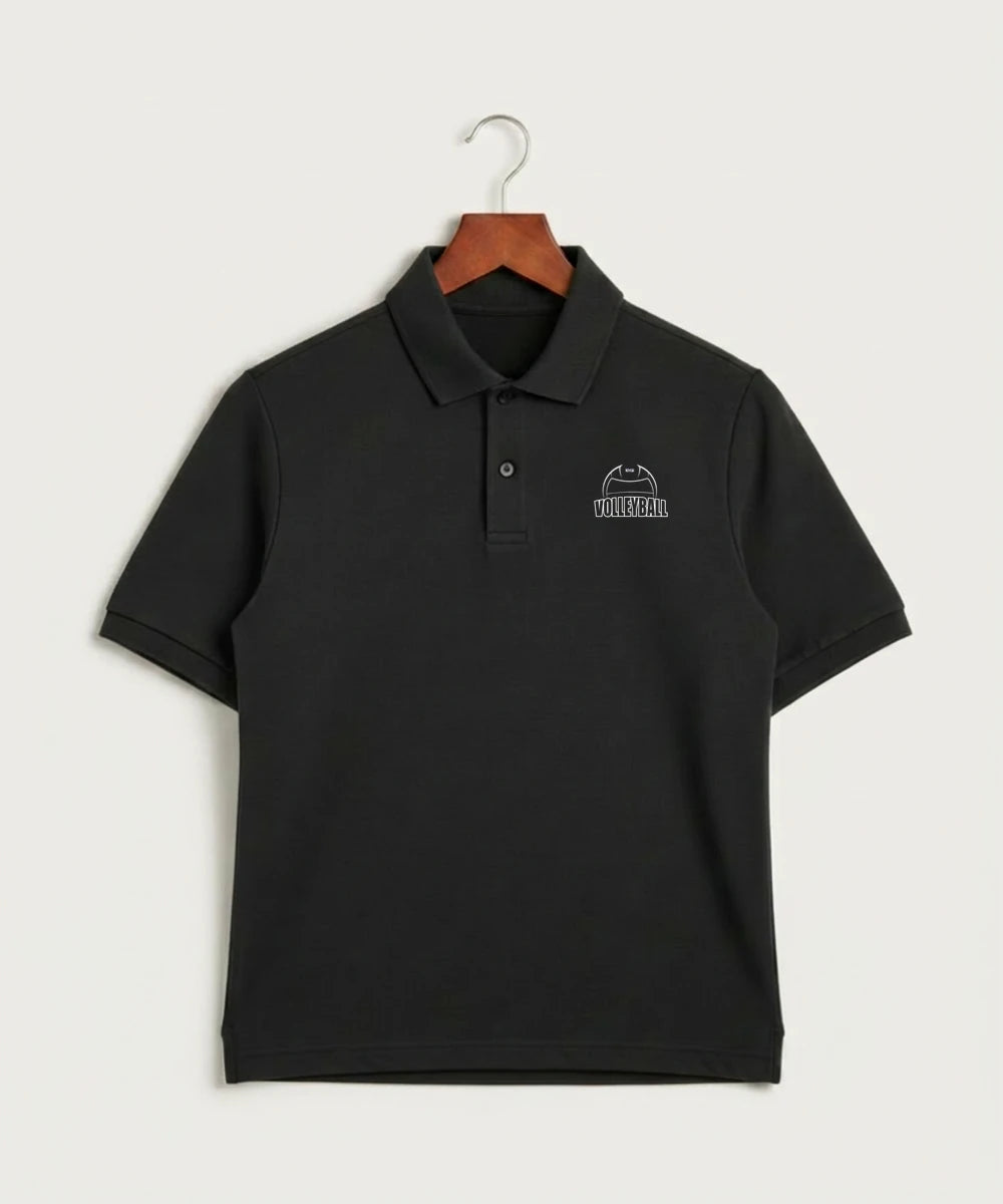 Walker Hackensack Akeley Volleyball (Girls) - Black Polo - Left Chest