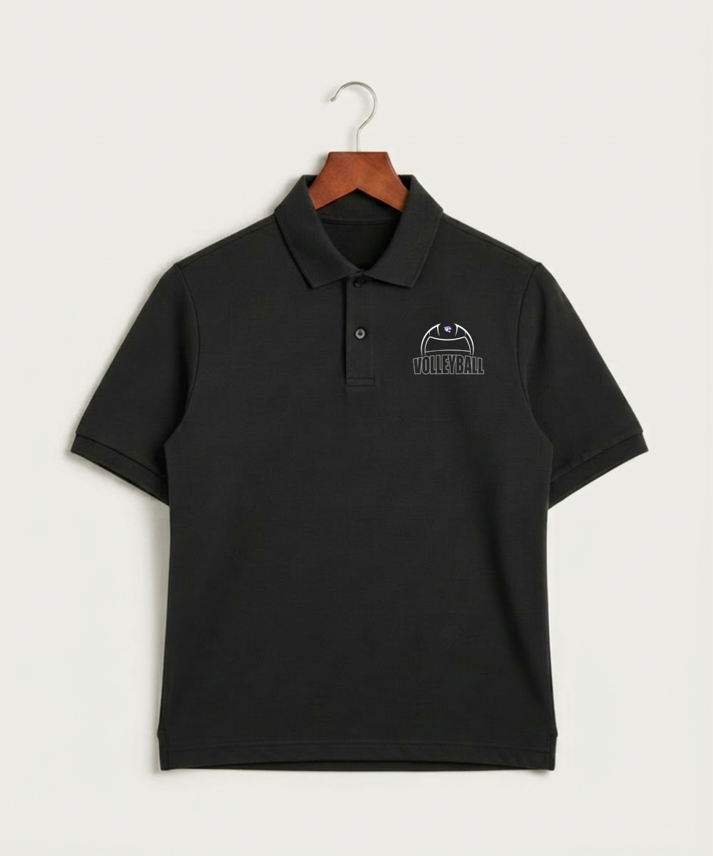 Goodhue High School Volleyball (Girls) - Black Polo - Left Chest