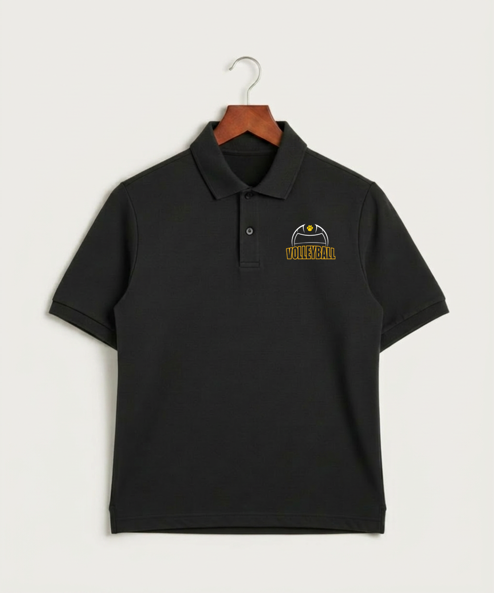 Plainview Elgin Millville H S Volleyball (Girls) - Black Polo - Left Chest