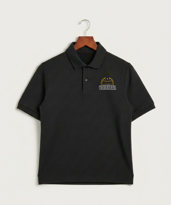 Hayfield High School Volleyball (Girls) - Black Polo - Left Chest