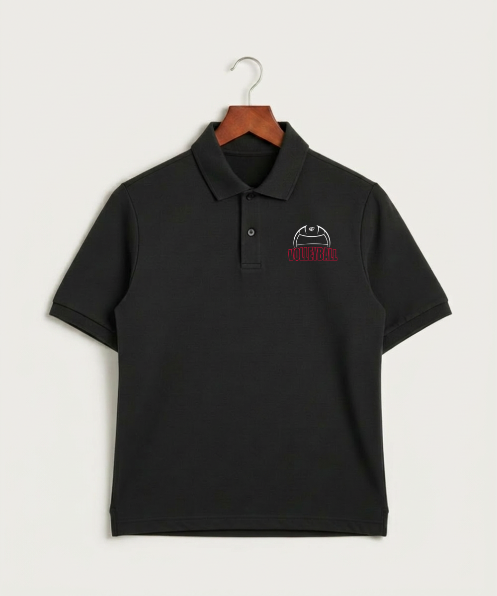 Triton High School Volleyball (Girls) - Black Polo - Left Chest