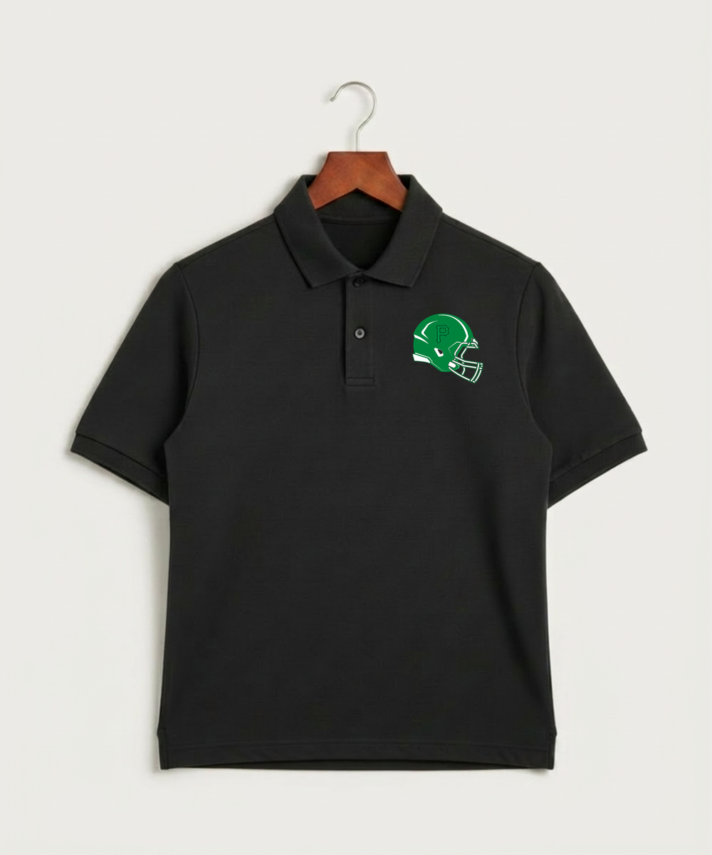 Pipestone Area High School Football (Boys) - Black Polo - Left Chest