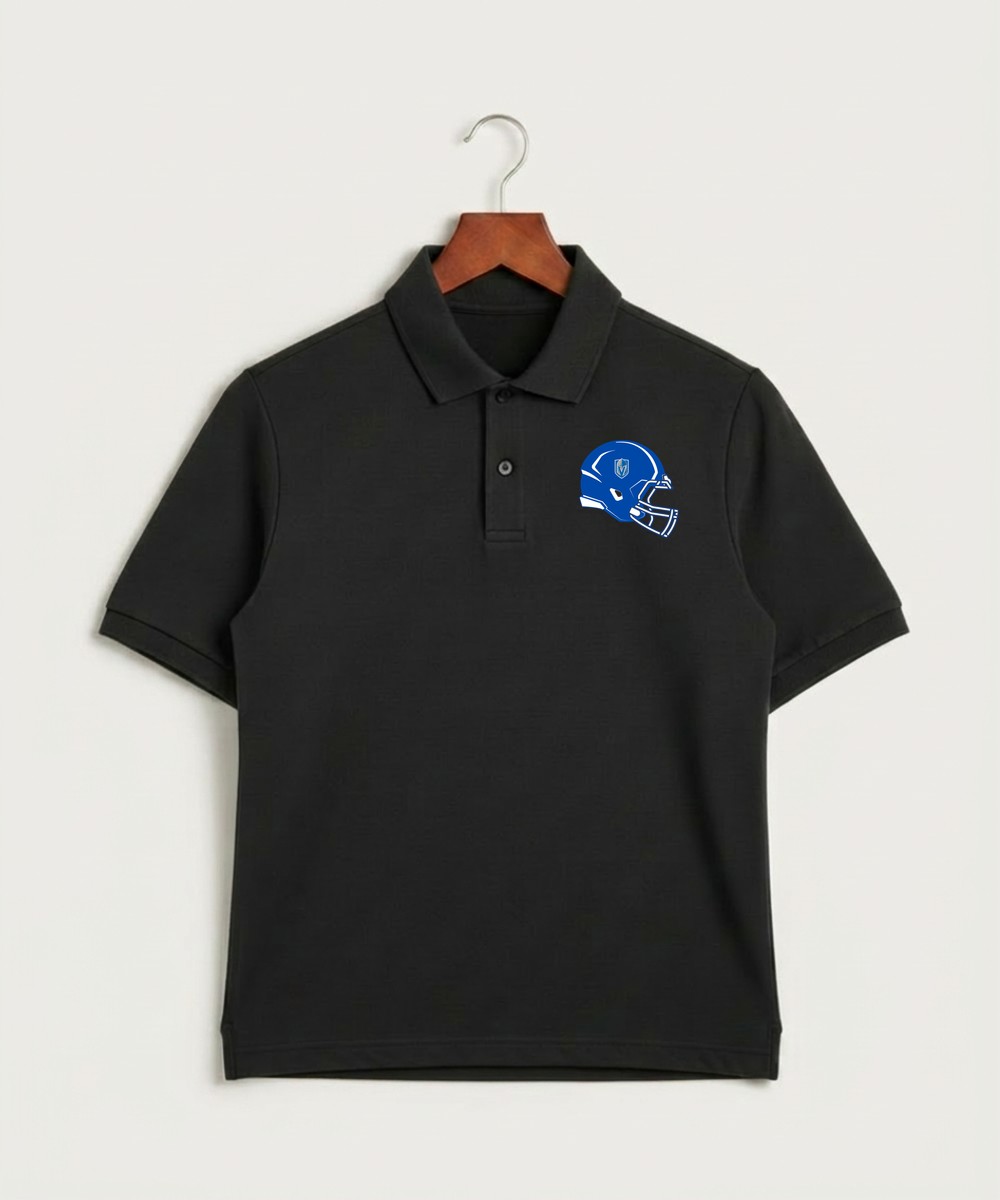 Lake Crystal-Welcome-Memorial High School Football (Boys) - Black Polo - Left Chest