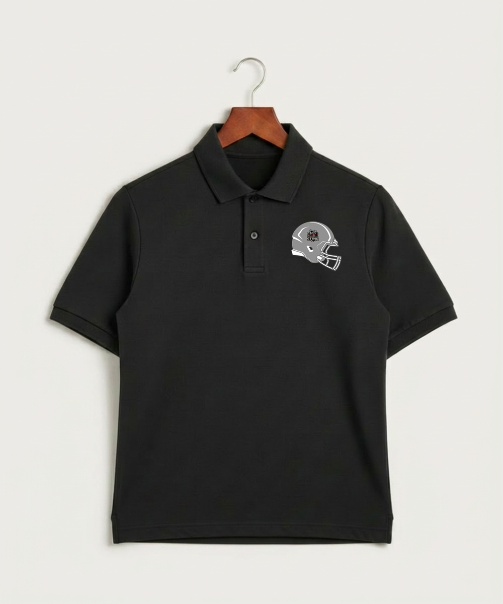 Yellow Medicine East High School Football (Boys) - Black Polo - Left Chest