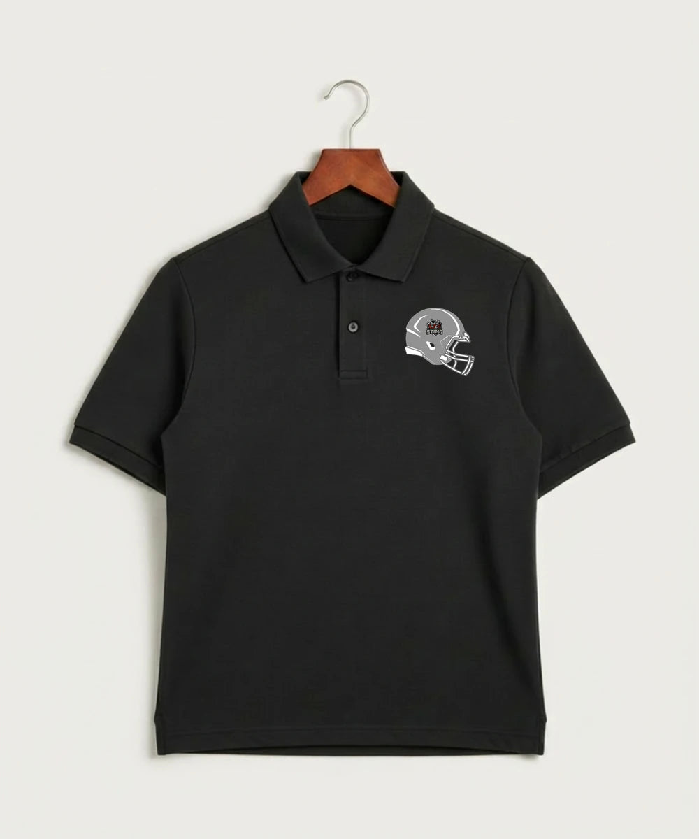 Yellow Medicine East High School Football (Boys) - Black Polo - Left Chest