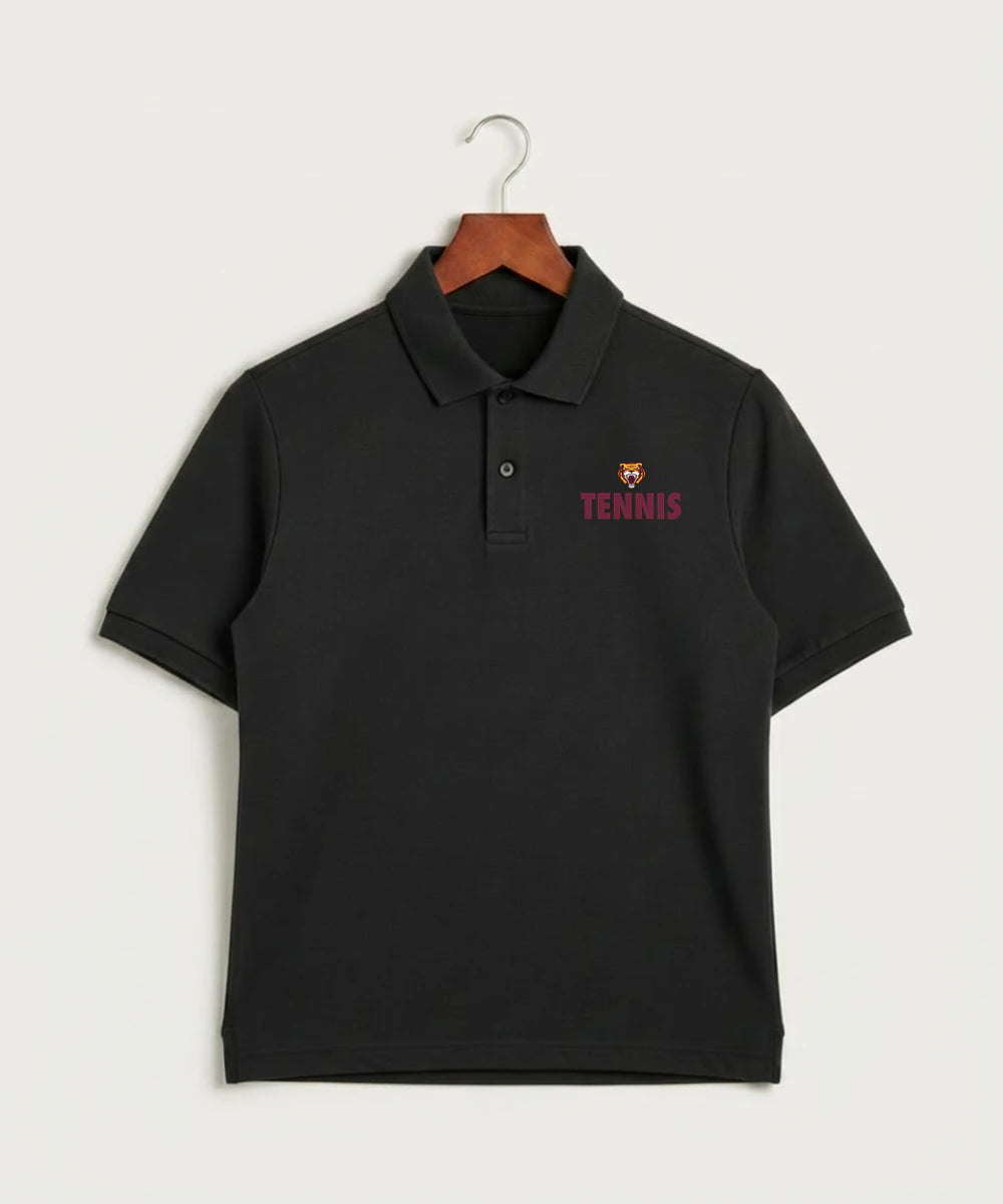 Stewartville High School Tennis (Coed) - Black Polo - Left Chest