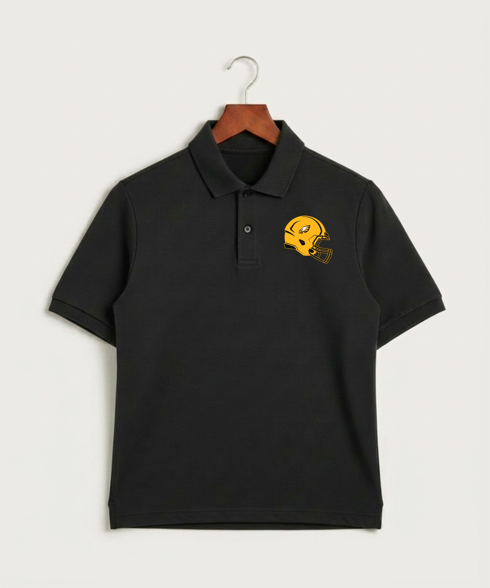 Dover-Eyota High School Football (Boys) - Black Polo - Left Chest