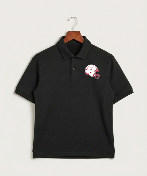 Alden-Conger-Glenville Emmons High School Football (Boys) - Black Polo - Left Chest