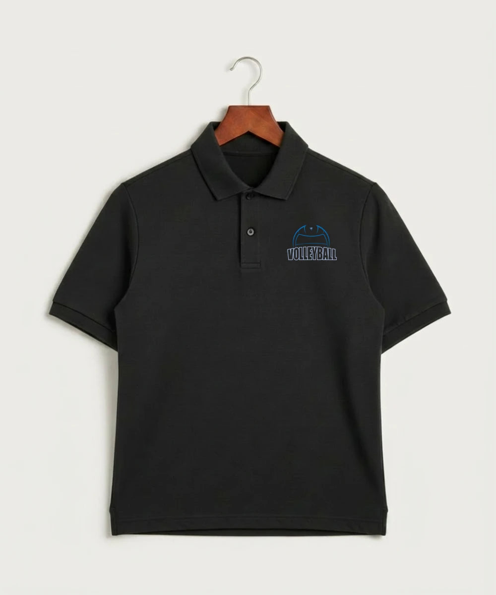 Eastview High School Volleyball (Girls) - Black Polo - Left Chest