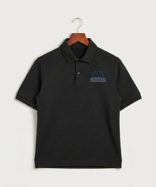 Eastview High School Volleyball (Girls) - Black Polo - Left Chest