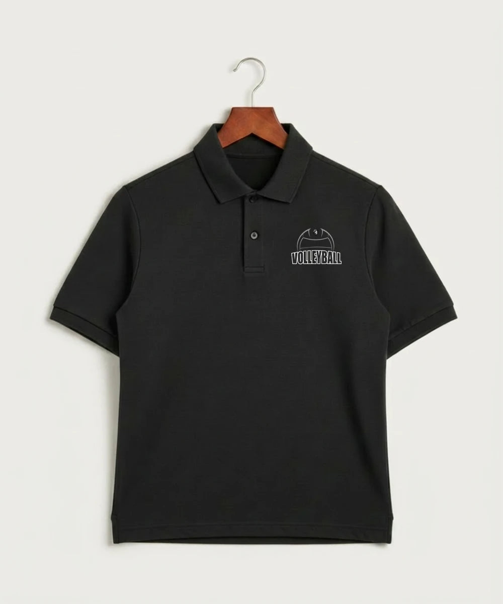 Kingsland High School Volleyball (Girls) - Black Polo - Left Chest