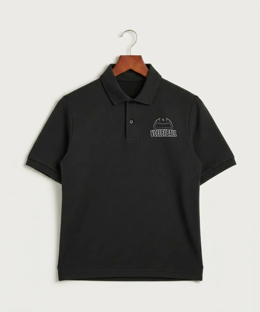 Kingsland High School Volleyball (Girls) - Black Polo - Left Chest